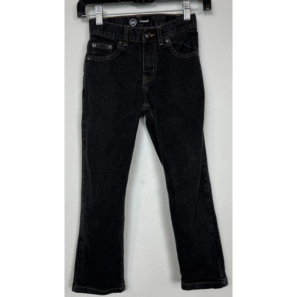 Wonder Nation Black Relaxed Jeans Boy's Size 8 Slim